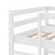 Twin Loft Bed with LED Light and Desk No Box Spring Needed