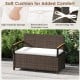 Outdoor Storage Bench Deck Box Patio Furniture with Cushion