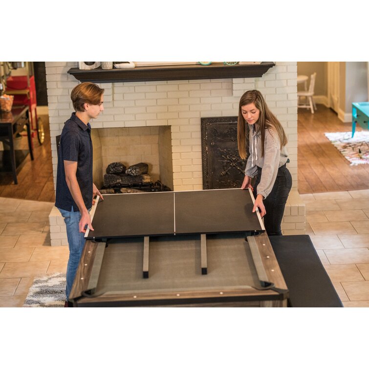 7′ 3-in-1 Combination Table Includes Billiards, Table Tennis, & Dining Table