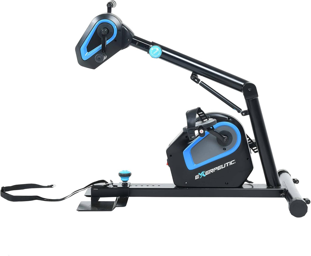 Exerpeutic 2000M Motorized Under Desk Exercise Bike – Adjustable Electric Pedal Exerciser for Legs & Arms – Fitness Equipment for Home & Office
