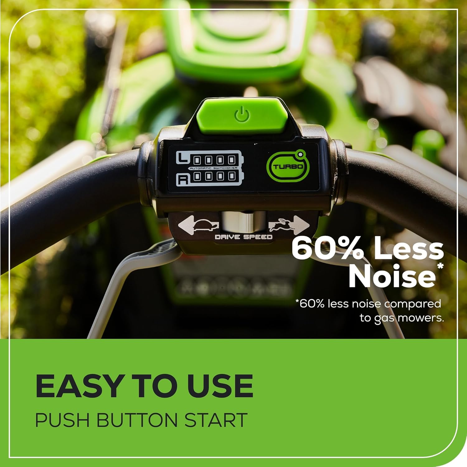 60V 21�� Cordless (Self-Propelled) Lawn Mower , 2 x 4.0Ah Batteries and Dual Port Rapid Charger