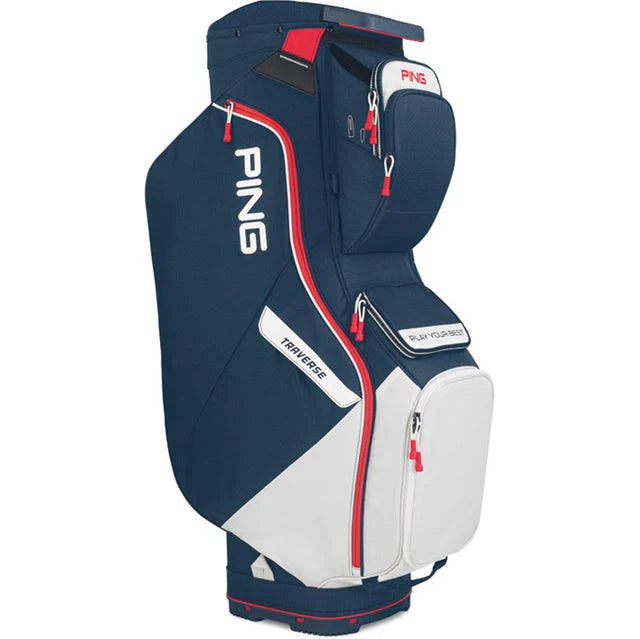 Ping Traverse Cart Bag - Black White
