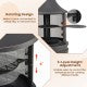 30 Inch Outdoor Fire Pit Chiminea with Grill for Garden BBQ