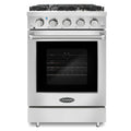 Cosmo 24" Professional Style Gas Range 3.7 cu. ft. Oven Capacity