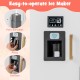 Wooden Kids Kitchen Playset with Chalkboard Ice Maker Sink Lighted Microwave
