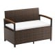 Outdoor Storage Bench Deck Box Patio Furniture with Cushion