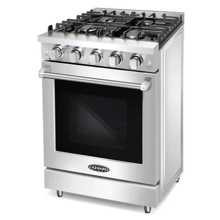 Cosmo 24" Professional Style Gas Range 3.7 cu. ft. Oven Capacity