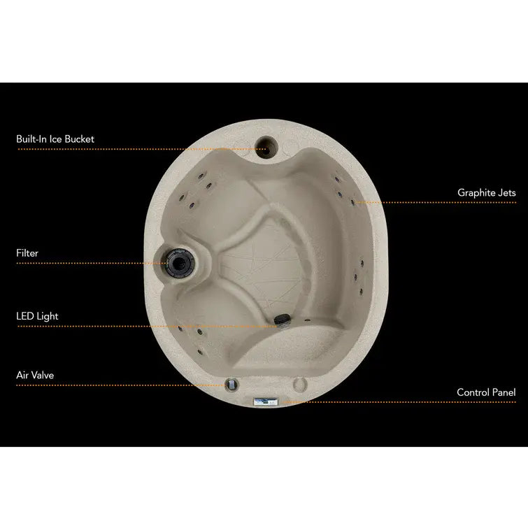 Lifesmart Spas 4 - Person 13 - Jet Oval Plug And Play Hot Tub