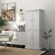 72.5 Inches Tall Buffet Cabinet with 6-Tier Shelves and 4 Doors