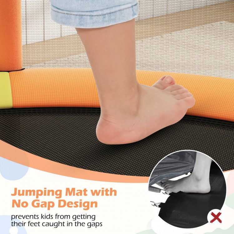 55" Kids Trampoline Gift for for 3-6 Years Old Boys and Girls