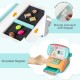 Wooden Kids Supermarket Playset with Cash Register and Shopping Cart
