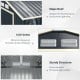11 x 8 Feet Metal Storage Shed for Garden and Tools with 2 Lockable Sliding Doors