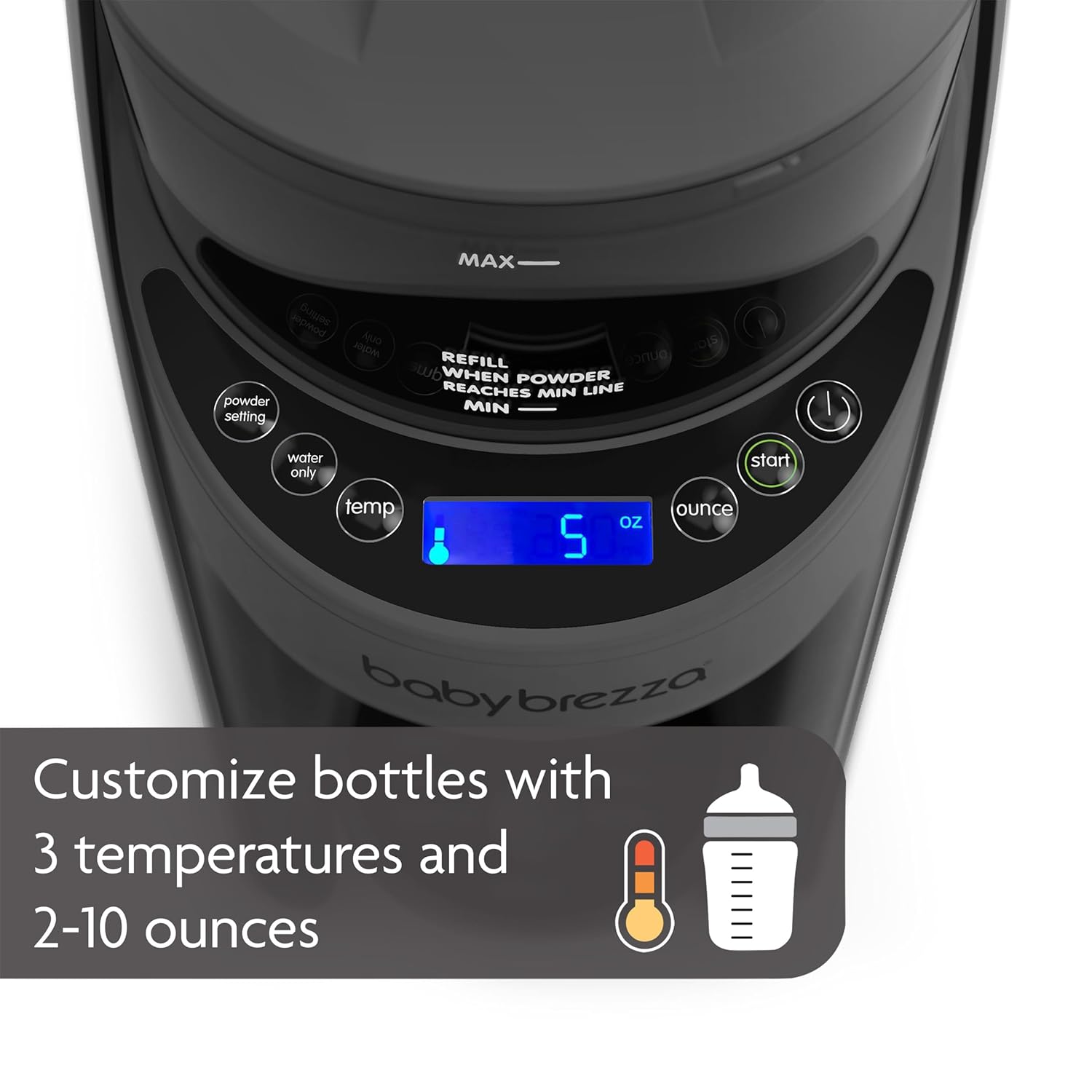 Baby Brezza Formula Pro Advanced Dispenser, Automatic Warm Formula Maker, BPA-Free, White