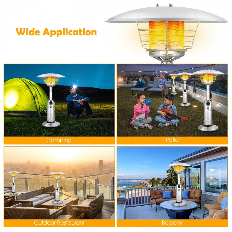 11000 BTU Portable Tabletop Propane Patio Standing Heater