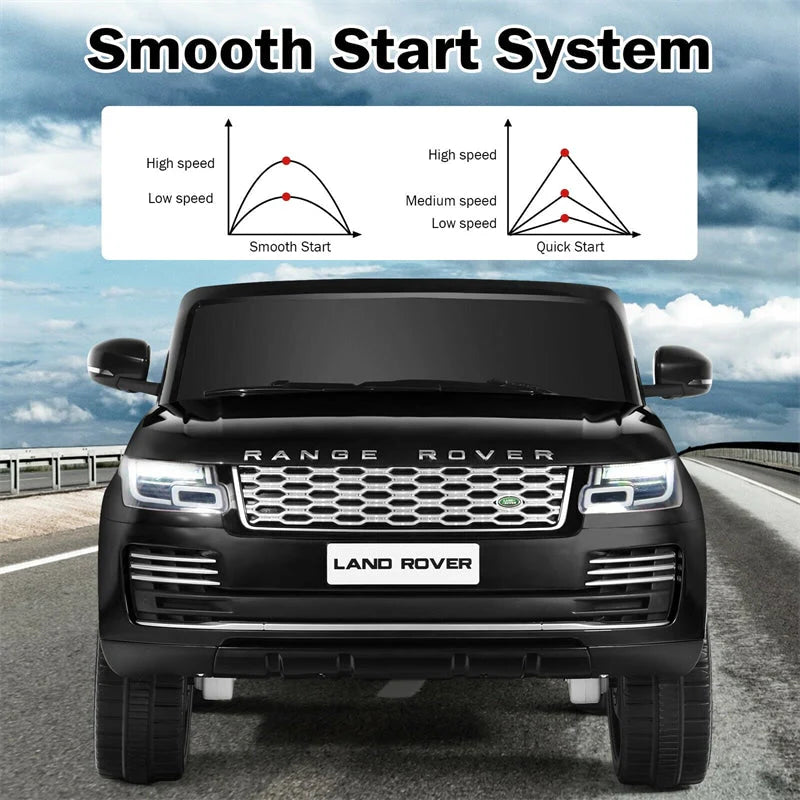 2-Seater Land Rover Licensed Kids Ride On Car 24V Battery Powered Electric Riding Toy Truck with 4WD Remote